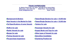 Desktop Screenshot of frankshipbrokers.com